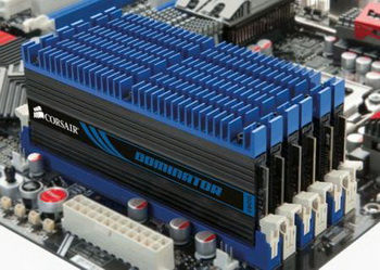 Corsair Dominator six DDR3 DIMMs